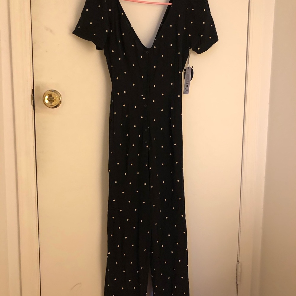 BNWT ✨ Amuse Society Jumpsuit ⚪️⚫️